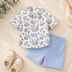 Bunny Meadow Summer Shirt & Shorts Set | Minilova