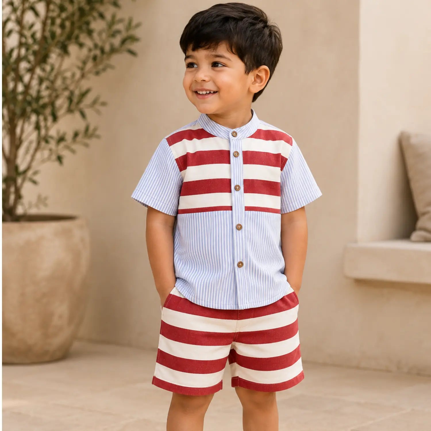 Sailor's Adventure Colorblock Co-ord Set | Minilova