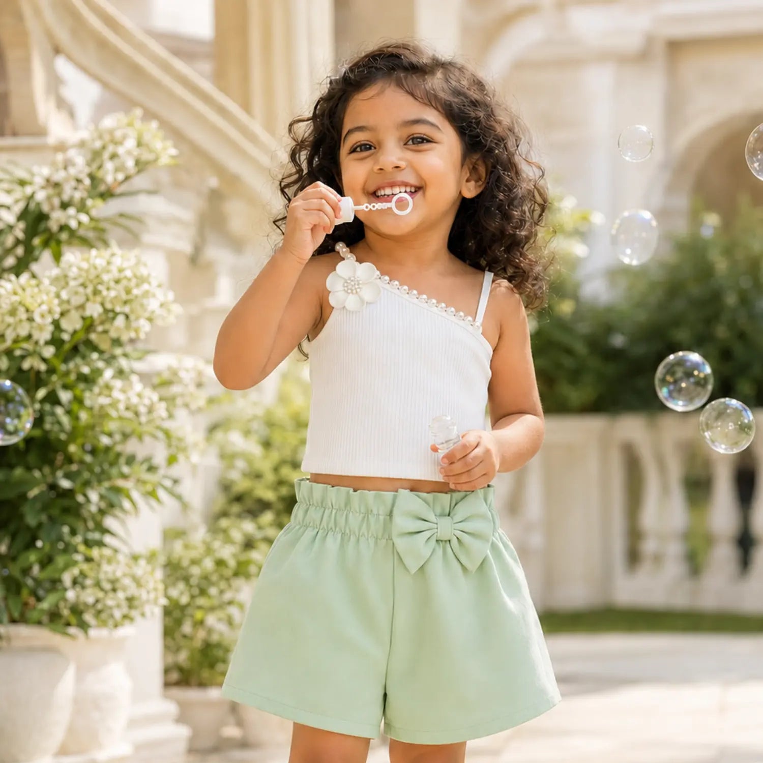 Mint Bow Chic Summer Set | Minilova