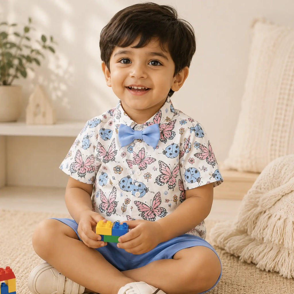 Bunny Meadow Summer Shirt & Shorts Set | Minilova