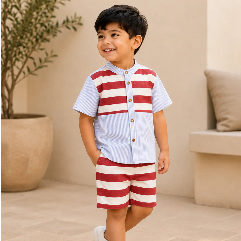 Sailor's Adventure Colorblock Co-ord Set | Minilova