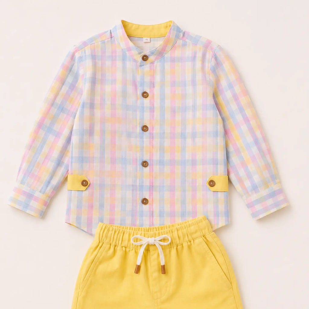 Sunbeam Pastel Check Co-ord Set | Minilova