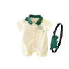 Dino Buddy Baby Boy Romper Set with Sling Bag | Minilova