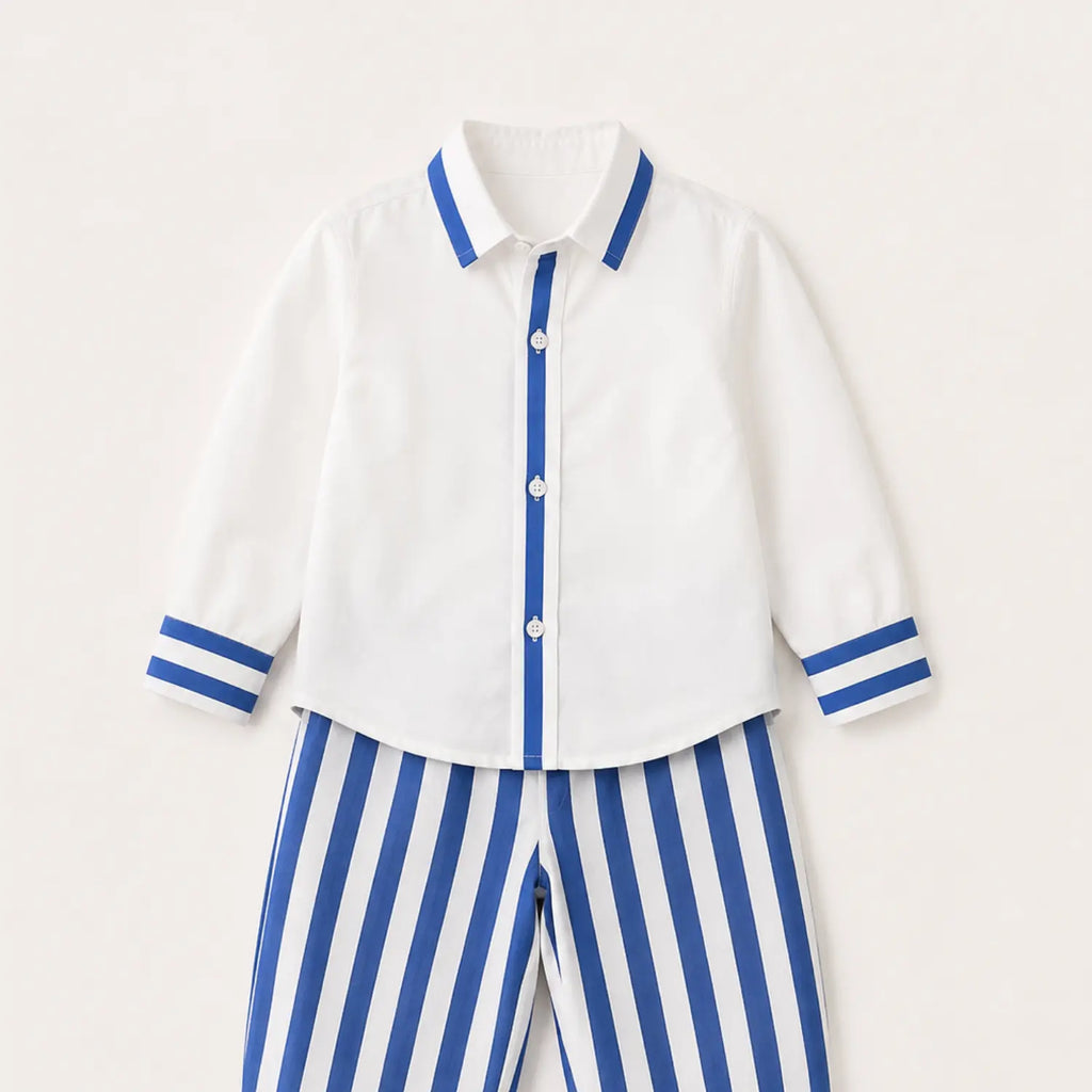 Blue Horizon Sailor Co-ord Set | Minilova