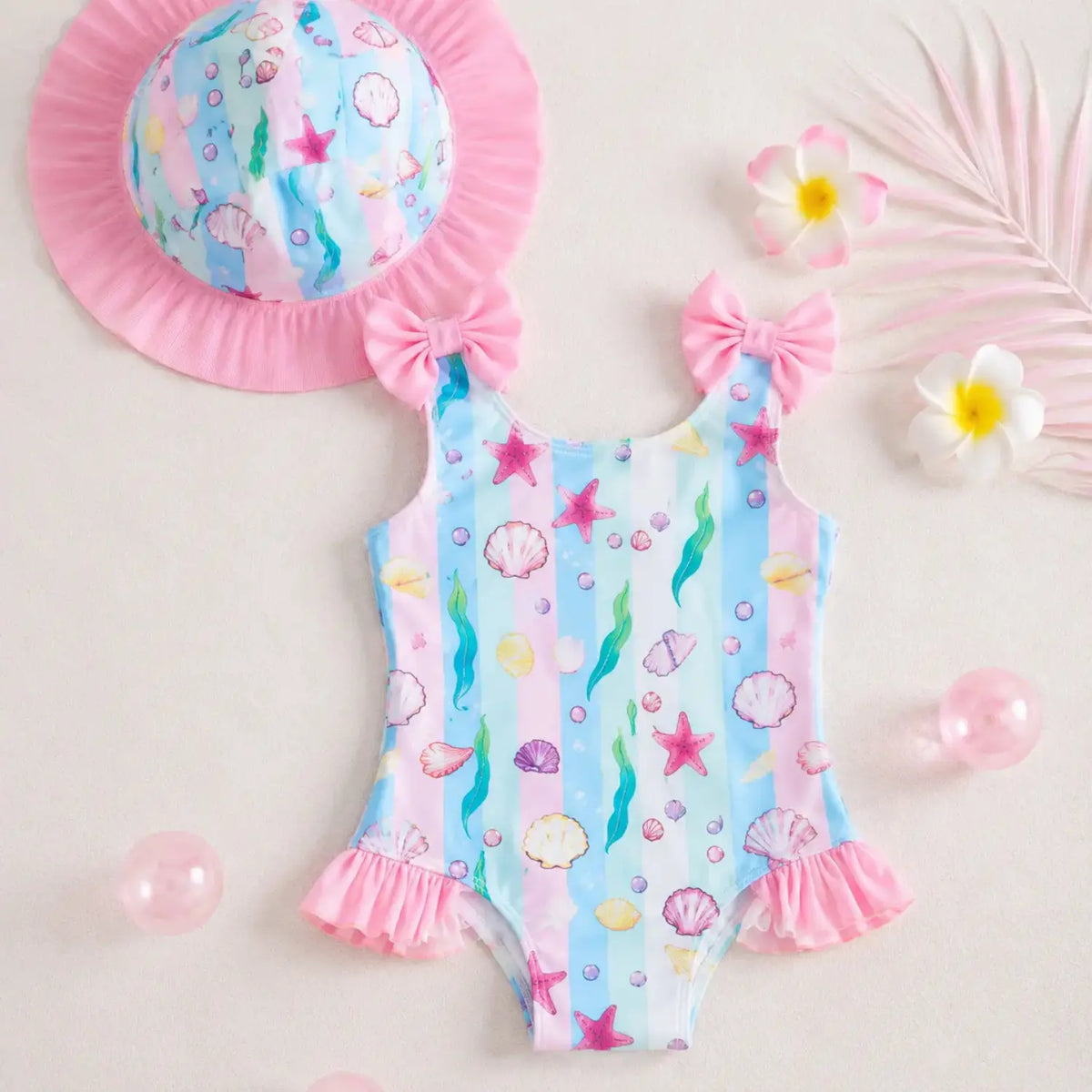 Mermaid Lagoon Ruffle Swimsuit | Minilova