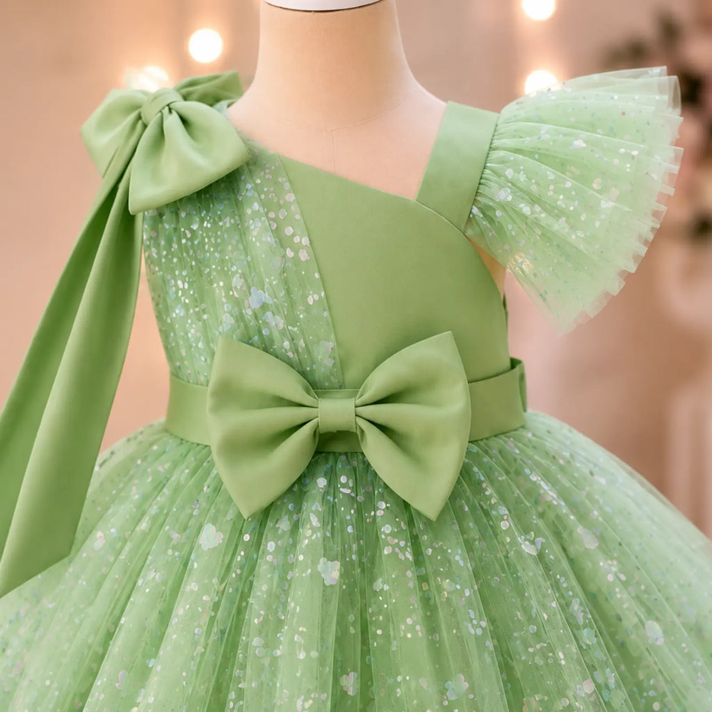 Royal Amethyst Sparkle Gown for Girls | Minilova