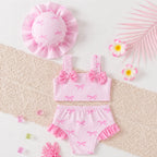 Tropical Flamingo Ruffle Swim Set | Minilova