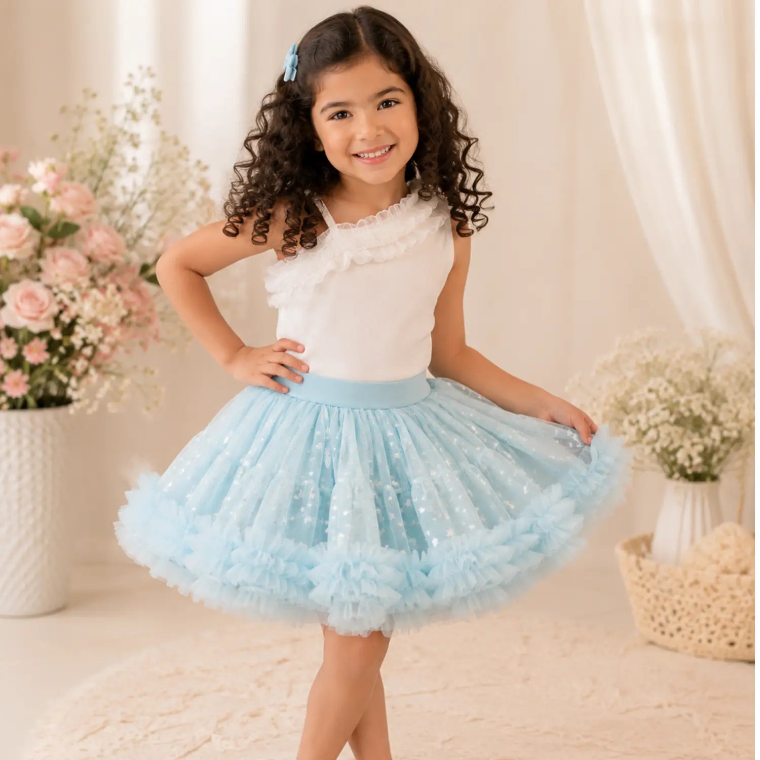 Bluebell Twirl Fairy Skirt Set for Girls | Minilova