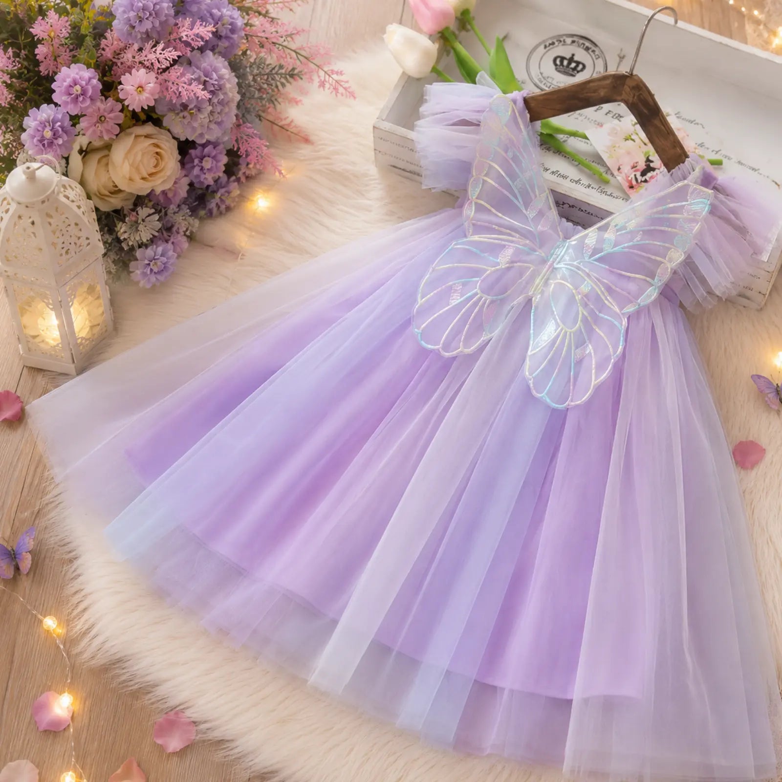Butterfly Whimsy Princess Dress for Girls | Minilova