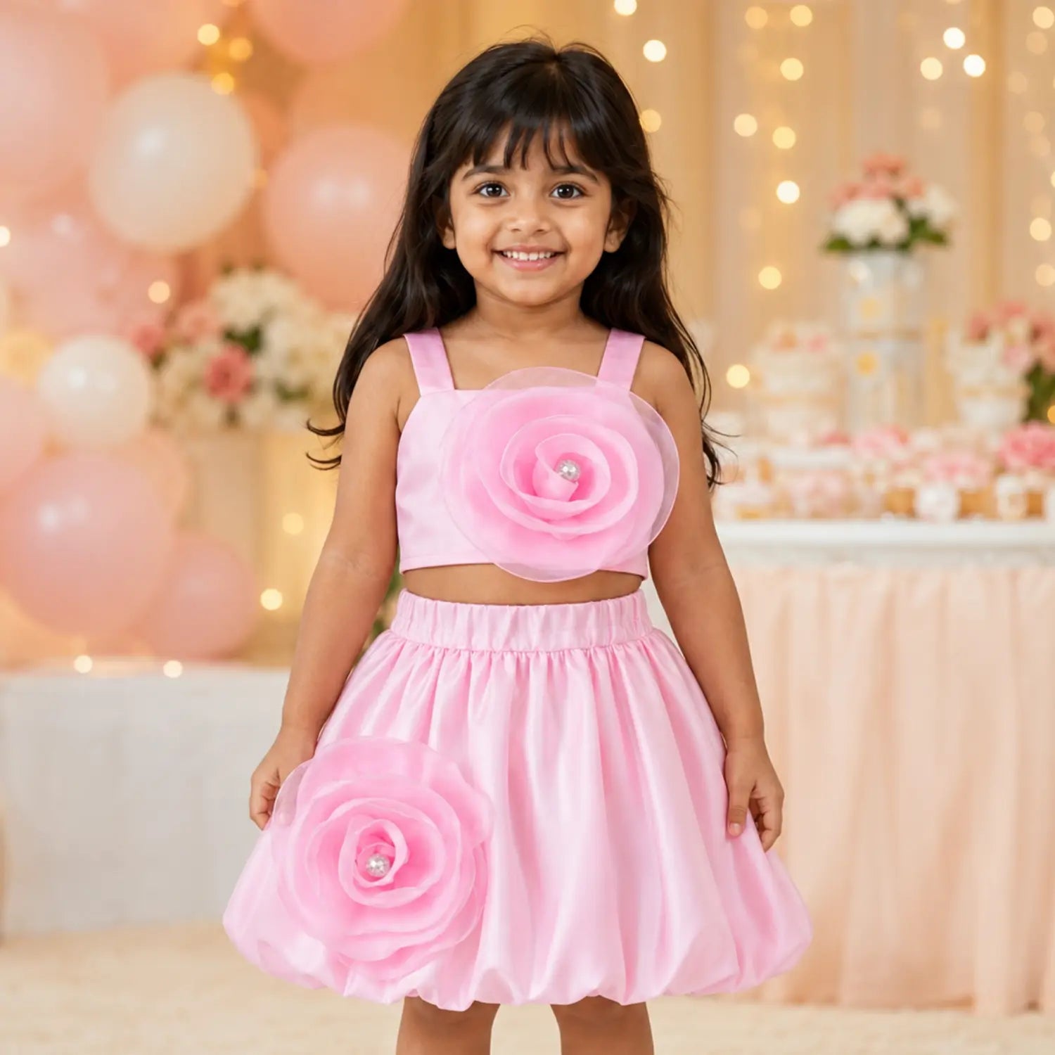 Rosette Dreams Skirt Set | Minilova
