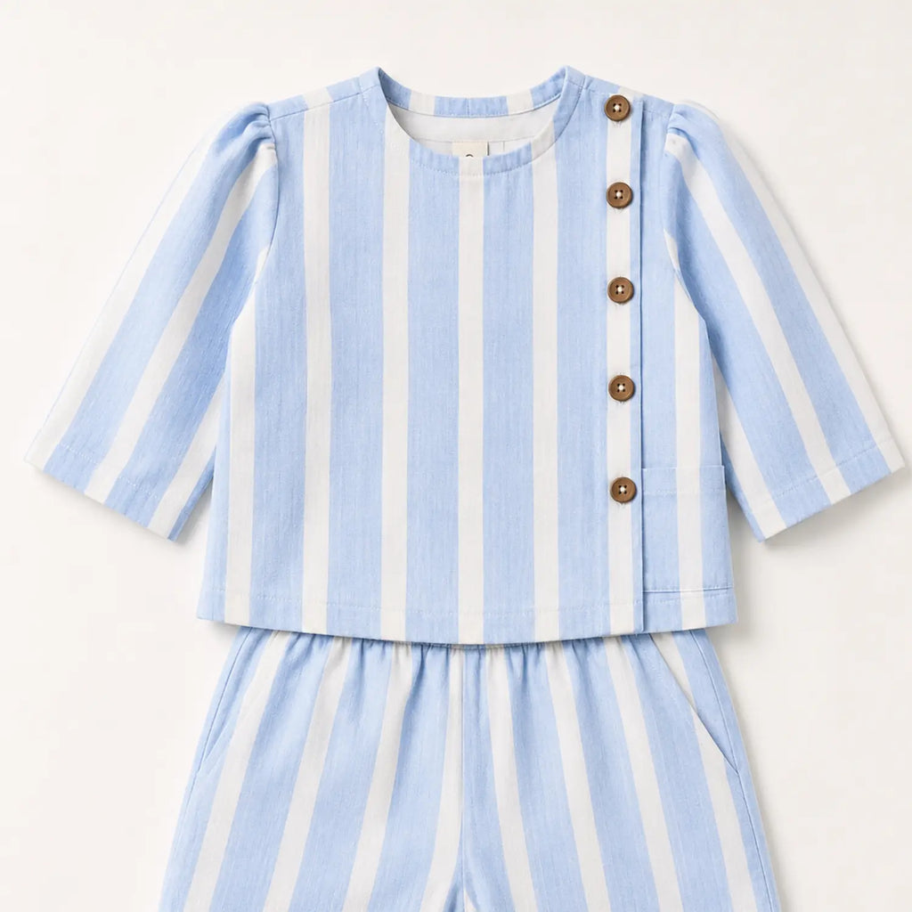 Cloud Stripe Heritage Co-ord Set | Minilova