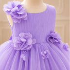 Lavender Bloom Princess Dress for Girls | Minilova