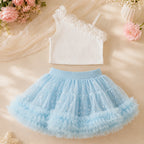Bluebell Twirl Fairy Skirt Set for Girls | Minilova