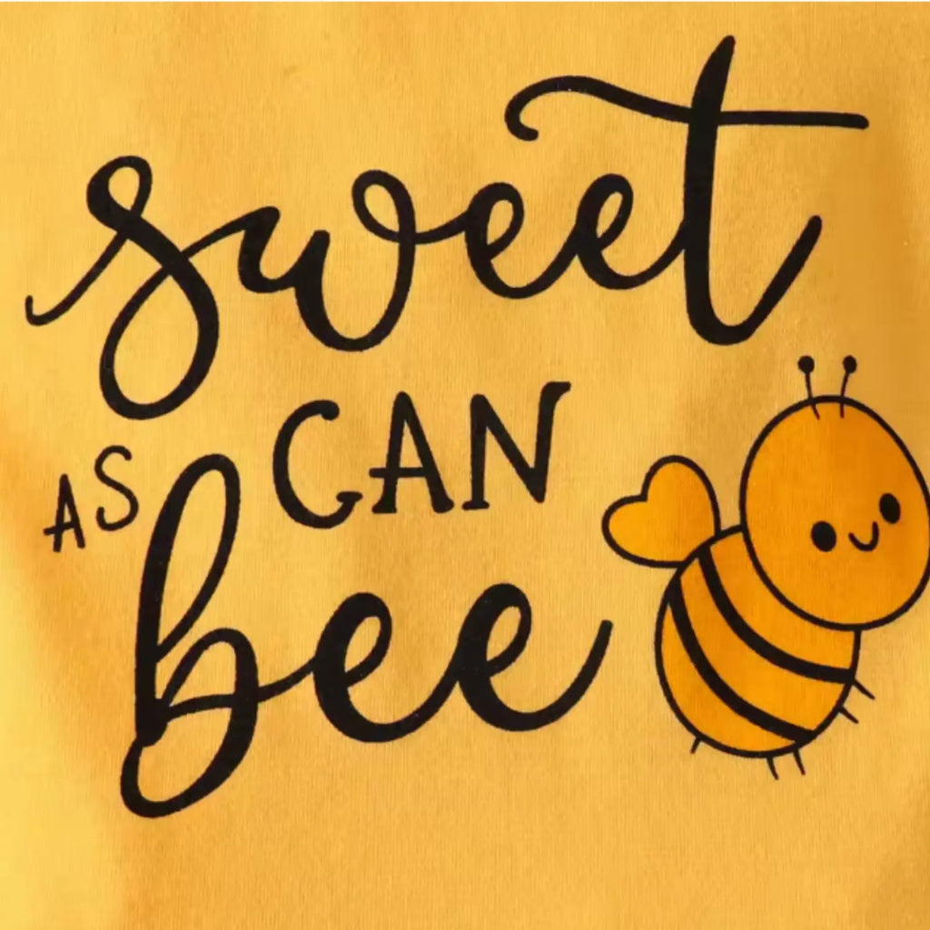 Sweet As Can Bee Baby Girl Shorts Set | Minilova