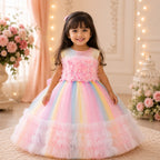 Candy Blossom Princess Gown for Girls | Minilova