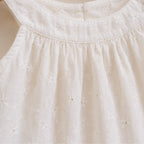 Ivory & Mocha Boho Set for Baby Girls | Two Piece Top & Bloomers
