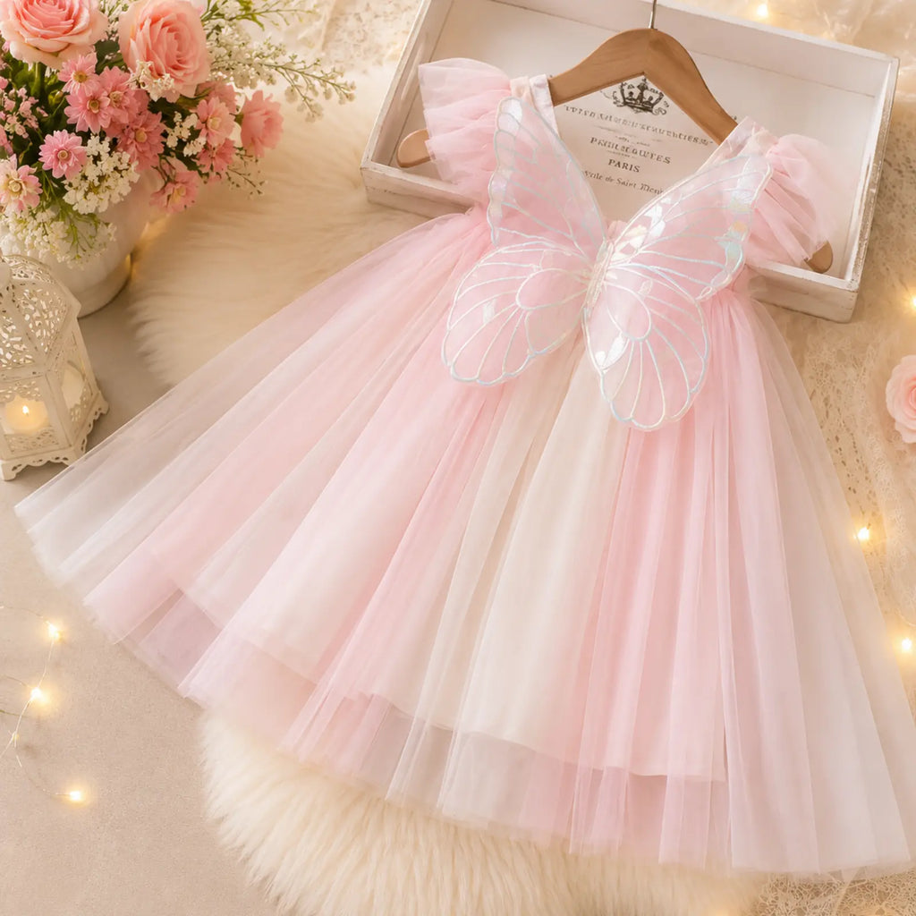 Butterfly Whimsy Princess Dress for Girls | Minilova