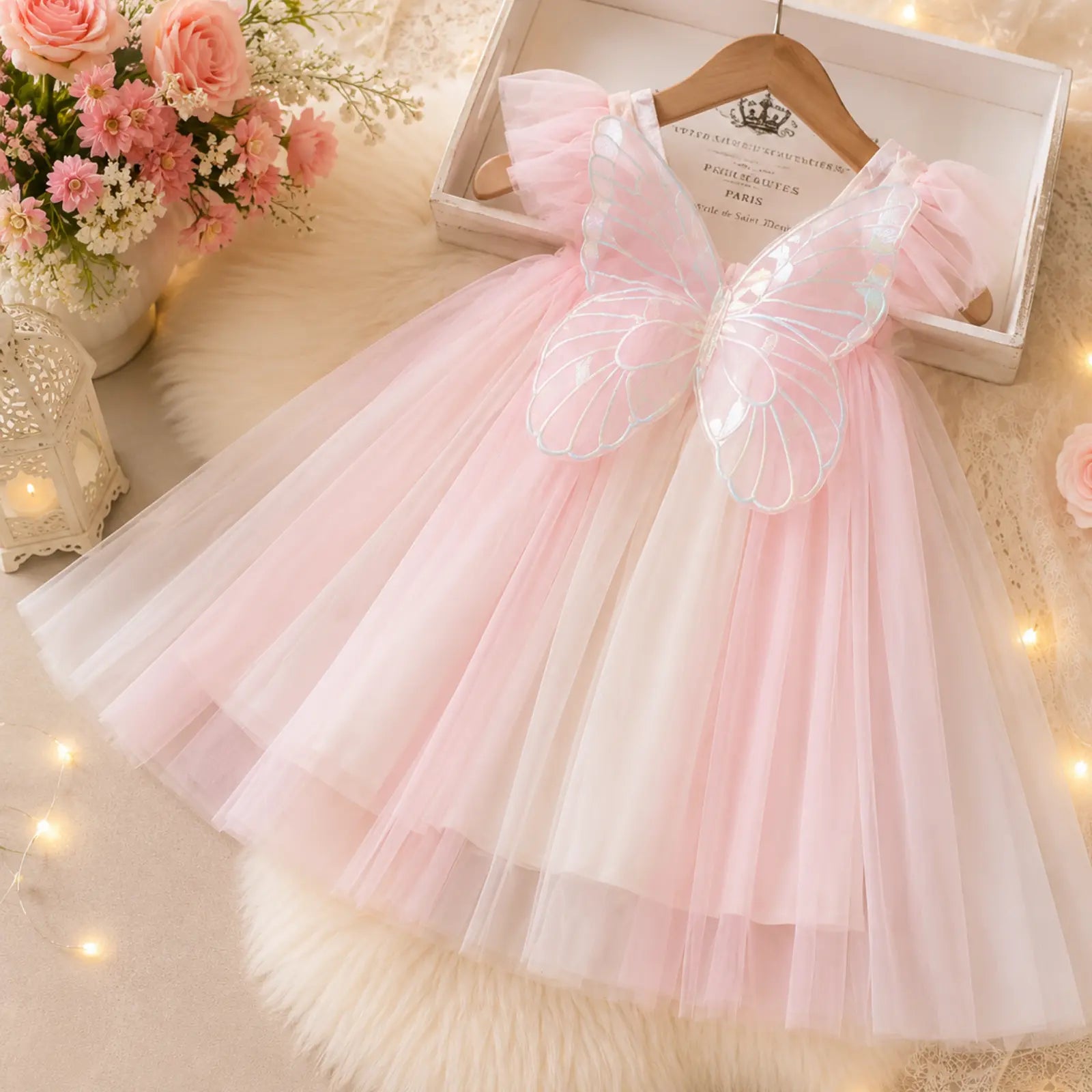 Butterfly Whimsy Princess Dress for Girls | Minilova