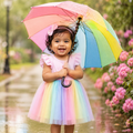 Rainbow Dreams Girls Tulle Dress | Minilova