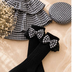 Checkered Bow Boutique Dress Set for Girls | Minilova