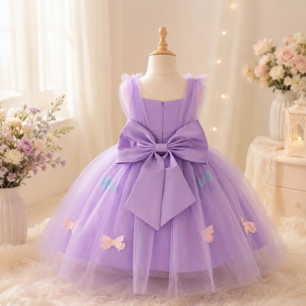 Lavender Butterfly Fairy Dress for Girls | Minilova