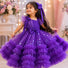 Royal Amethyst Sparkle Gown for Girls | Minilova