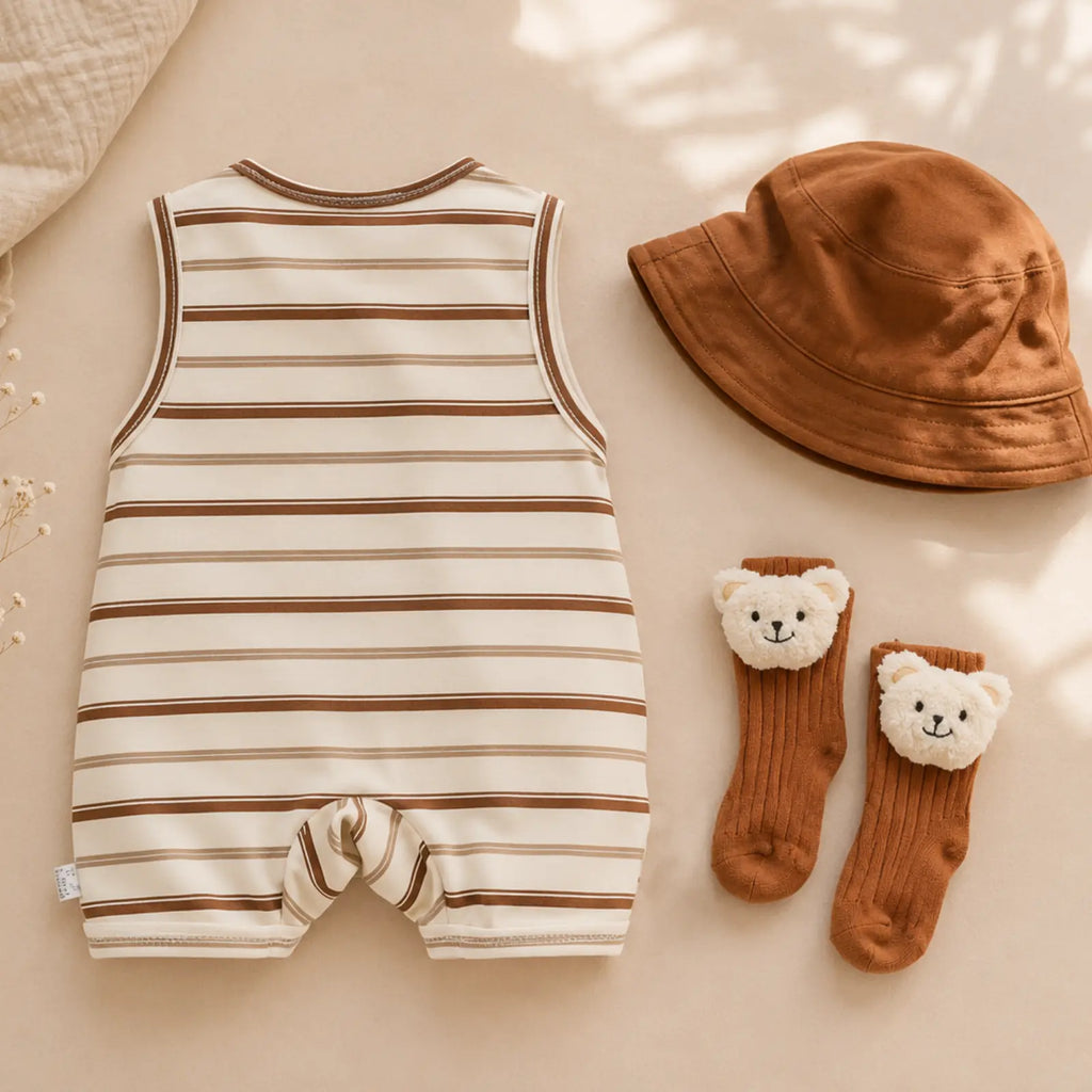 Little Bear Adventure Romper Set | Minilova