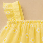 Sunny Daisy Baby Girl Yellow Dress with Hat – Cute Summer Outfit