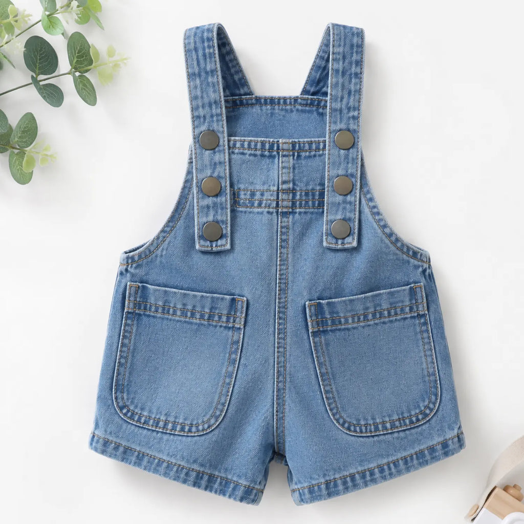 Denim Dungaree Romper for Girls | Baby Girls' Outfit