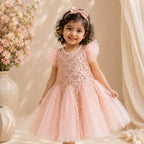 Blush Shimmer Princess Gown | Minilova