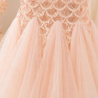 Blush Shimmer Princess Gown | Minilova