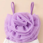 Flower Bloom Girls Top & Skirt Set with Sling Bag – Stylish Party Wear