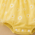 Sunny Daisy Baby Girl Yellow Dress with Hat – Cute Summer Outfit