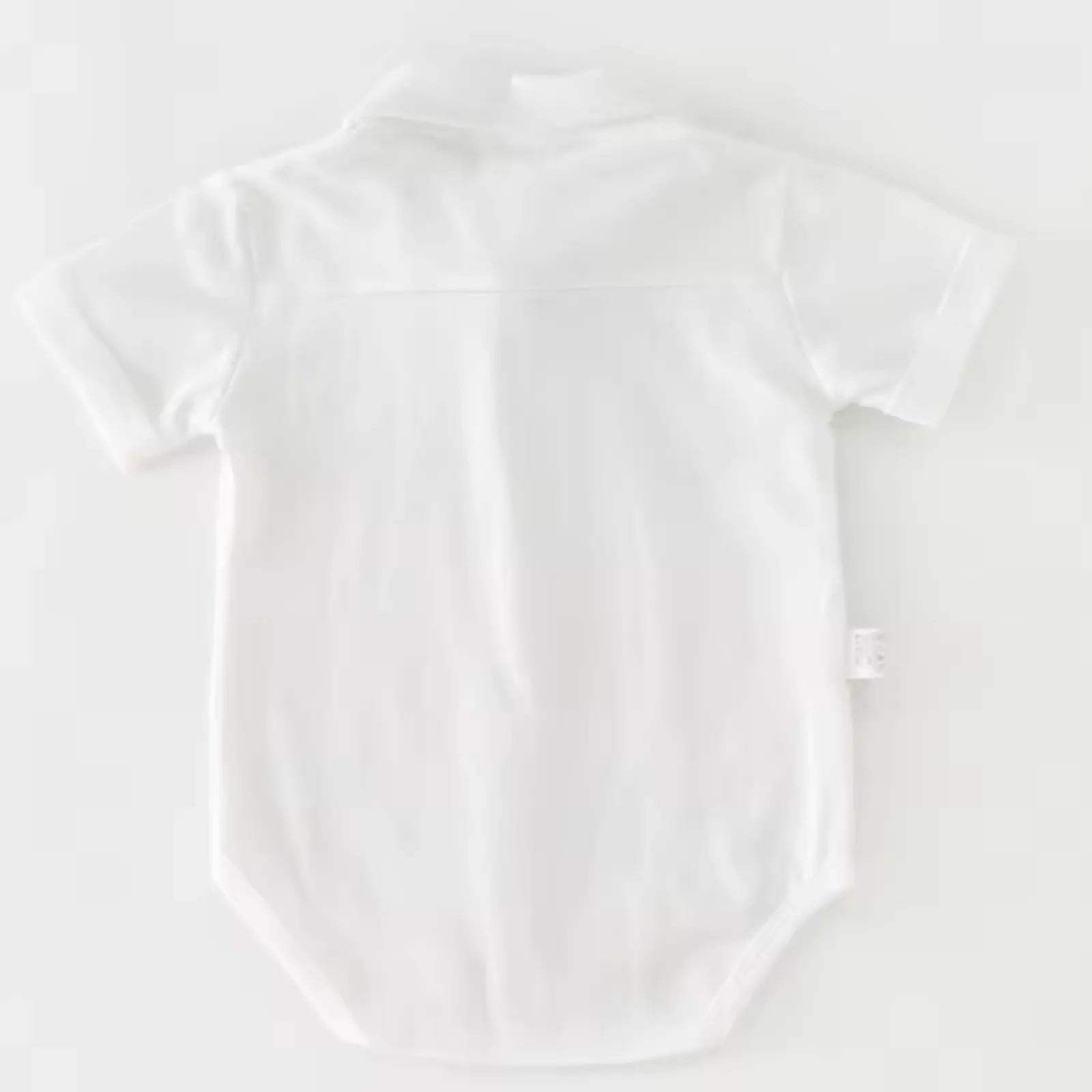 Elegant Baby Boy/Toddler White Shirt Romper with Navy Bow Tie | Minilova