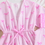 Flamingo Breeze Swim Set for Girls | Cover-Up Dress & Swimsuit
