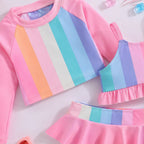 Rainbow Sorbet 3-Piece Swim Set | Minilova