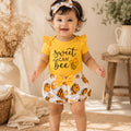 Sweet As Can Bee Baby Girl Shorts Set | Minilova