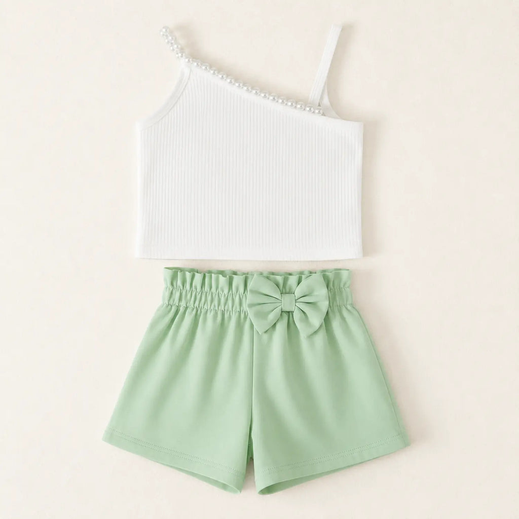 Mint Bow Chic Summer Set | Minilova