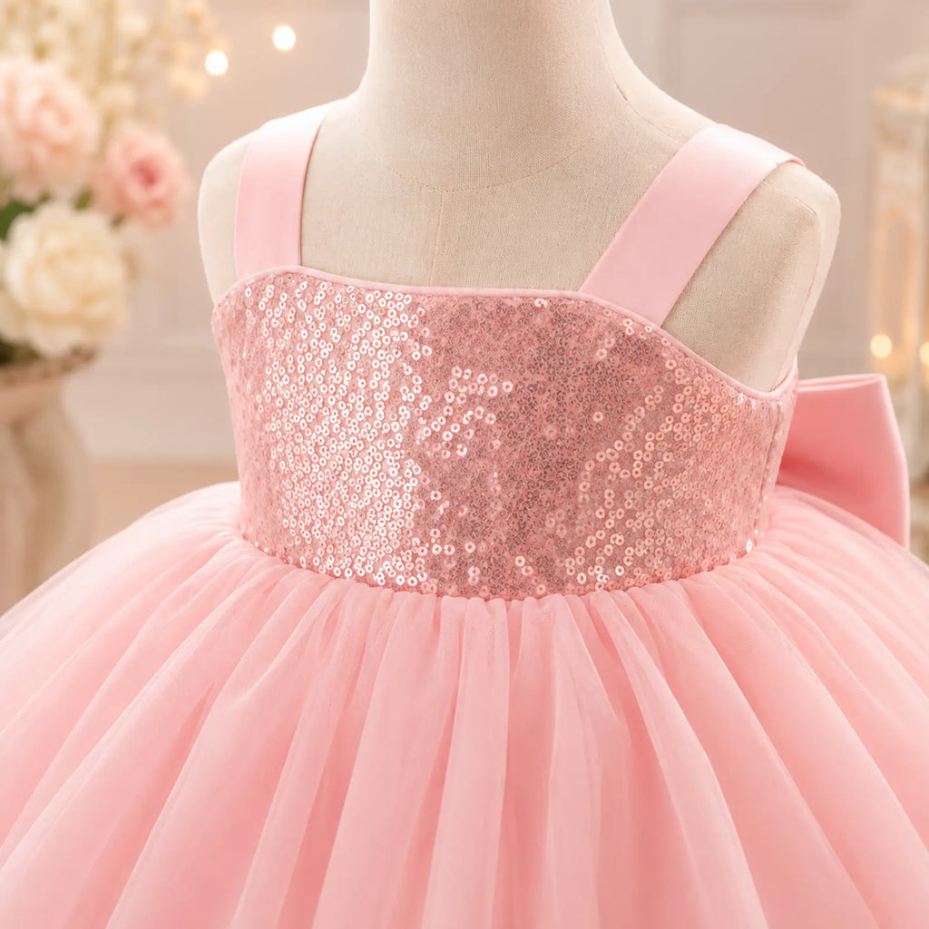Rosé Princess Couture Gown for Girls | Minilova