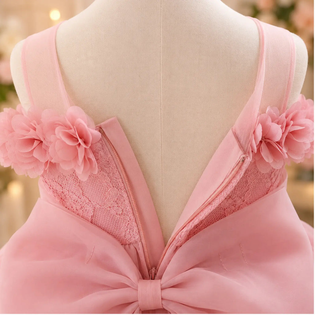 Blush Petal Princess Dress for Girls | Minilova
