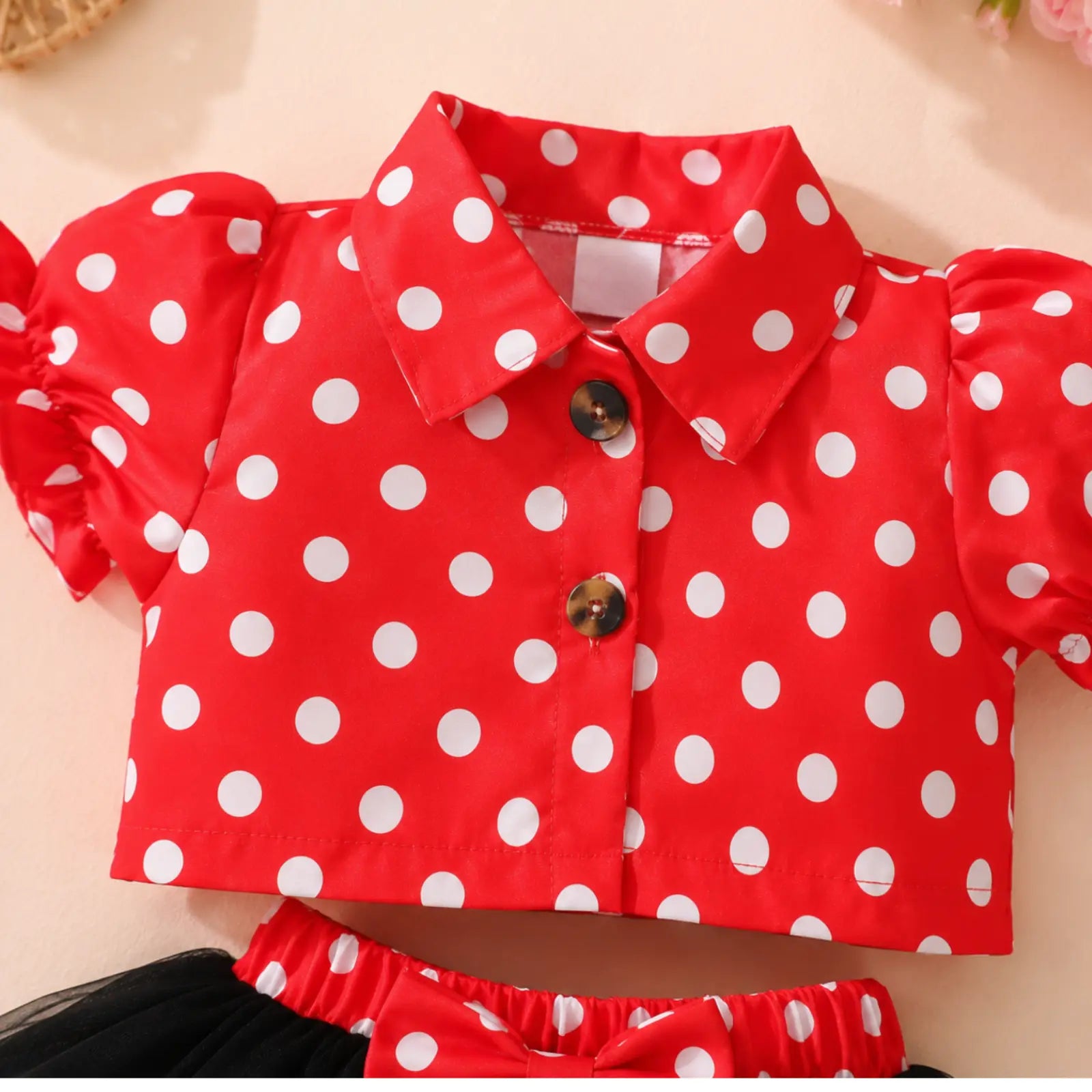 Polka Pop Mini Girls Skirt Set | Minilova