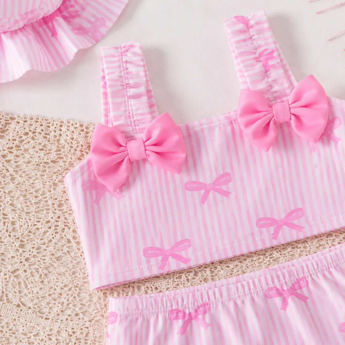 Tropical Flamingo Ruffle Swim Set | Minilova