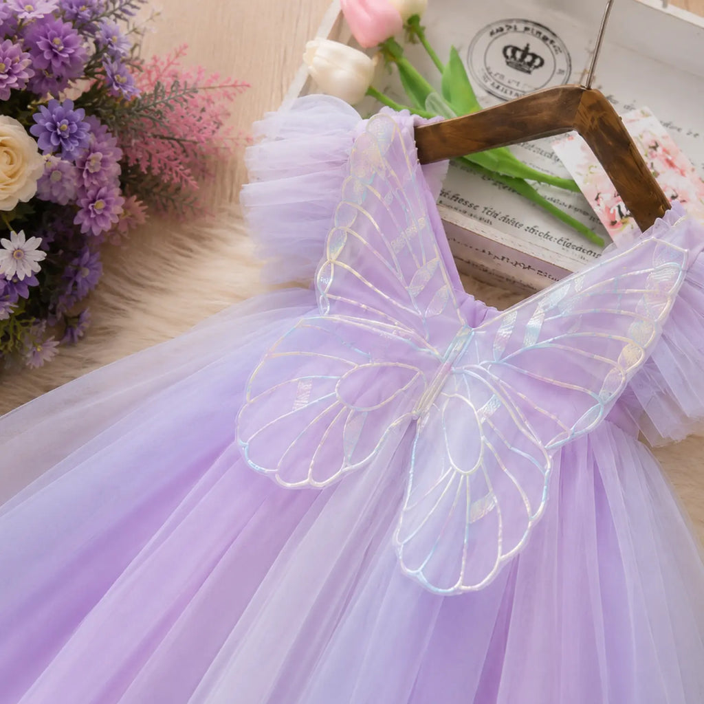 Butterfly Whimsy Princess Dress for Girls | Minilova