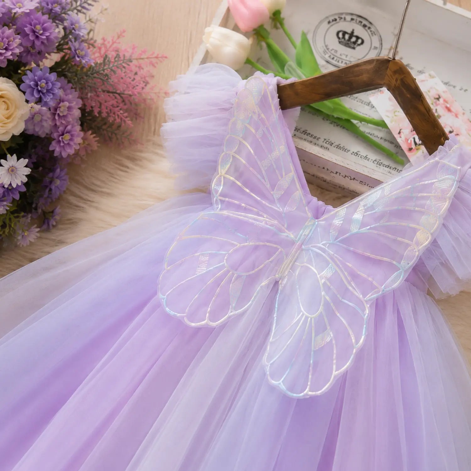 Butterfly Whimsy Princess Dress for Girls | Minilova