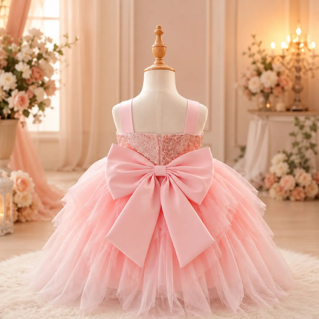 Rosé Princess Couture Gown for Girls | Minilova