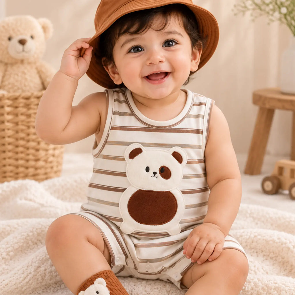 Little Bear Adventure Romper Set | Minilova