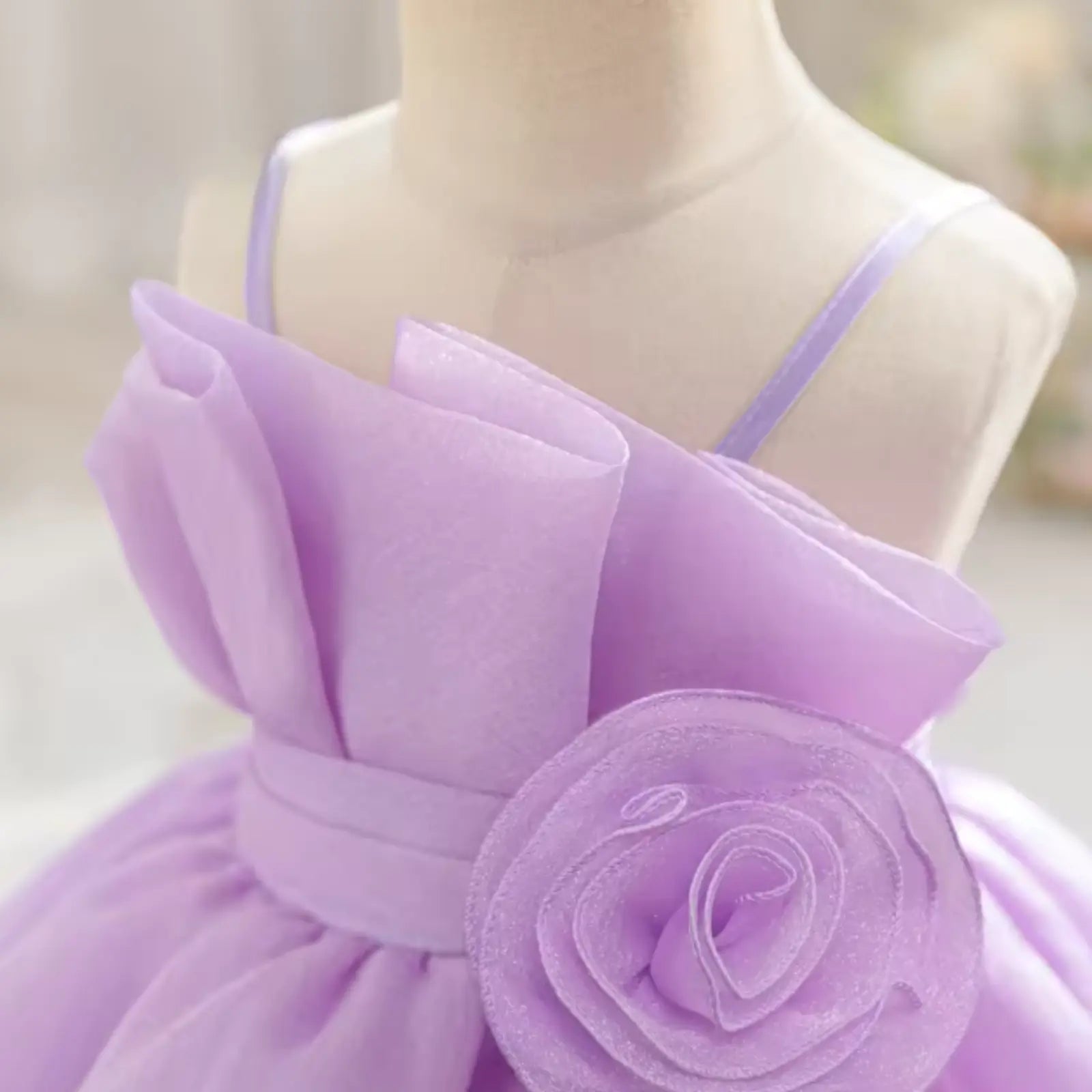 Lilac Bloom Party Dress for Girls | Minilova
