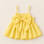 Summer Sorbet Yellow Bow Set for Girls – Cute Summer Outfit Set