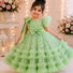 Royal Green Sparkle Princess Dress for Girls