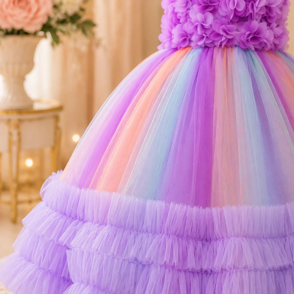 Candy Blossom Princess Gown for Girls | Minilova